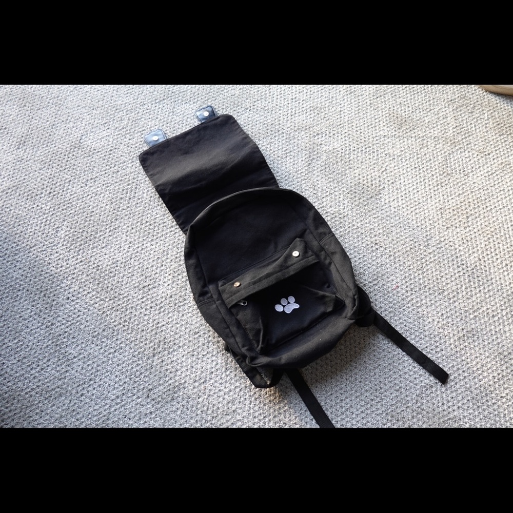 cute kitty bag black - Picture 3 of 5